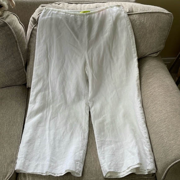 Sigrid Olsen 100% linen capris . Womens Size medium. - Picture 1 of 4